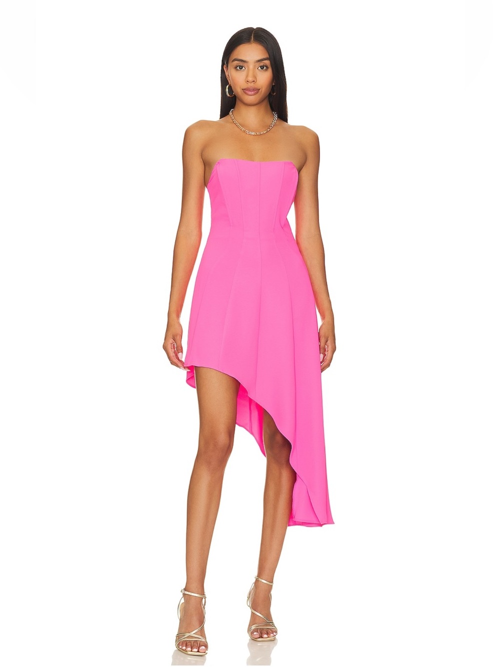 Amanda Uprichard Muse Dress - Hot Pink